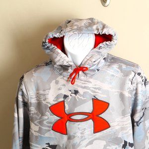 Under Armour Gray and Red Hoodie